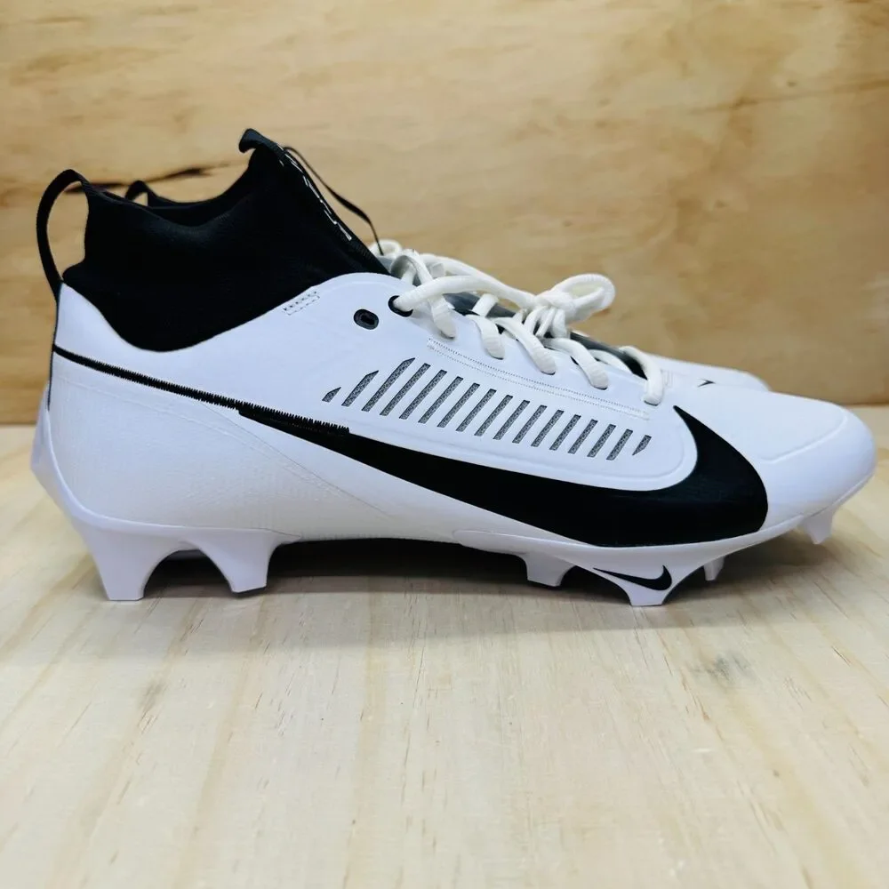 NEW Nike Vapor Edge Pro 360 White Black Football Cleats Sz 14.5 FN7759-100